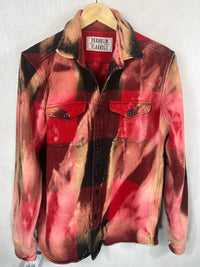 Vintage Red, Black and Pink Flannel Size Medium