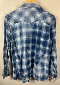 Vintage Western Style Denim Blue Lightweight Cotton Size Small