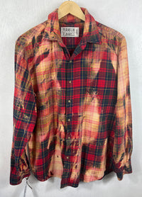 Vintage Red, Green and Gold Flannel Size Large