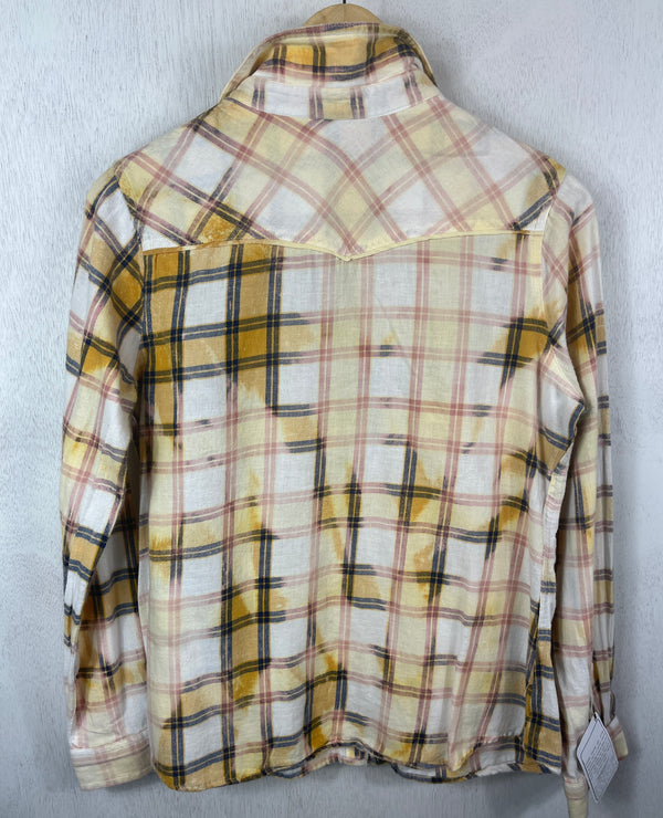 Vintage Western Style Yellow, White, Pink and Navy Size XS