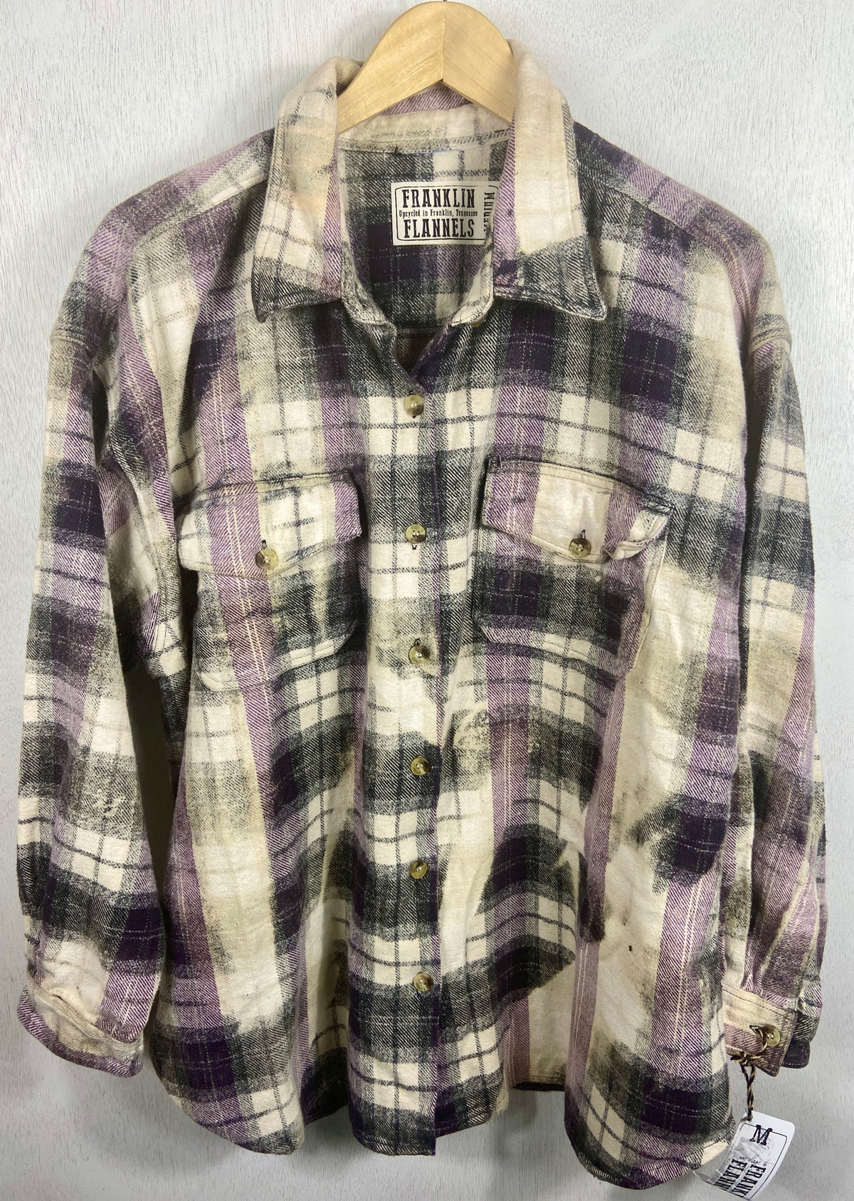 Vintage Purple, Black and White Jacket Size Medium