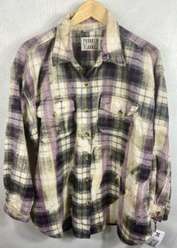Vintage Purple, Black and White Jacket Size Medium