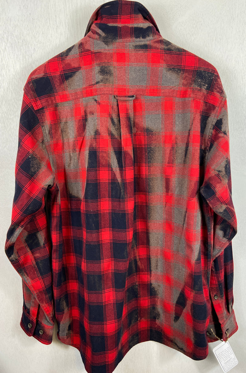Vintage Red, Black and Grey Flannel Size XL