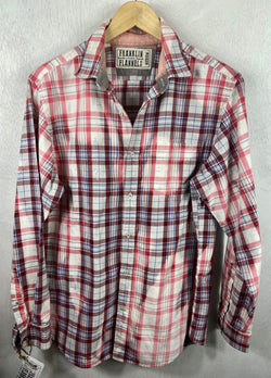 Vintage Red, Blue and White Flannel Size Medium