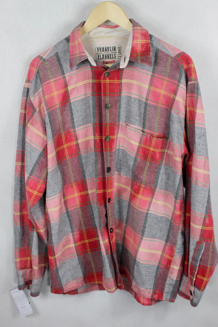 Vintage Red and Grey Flannel Size XL