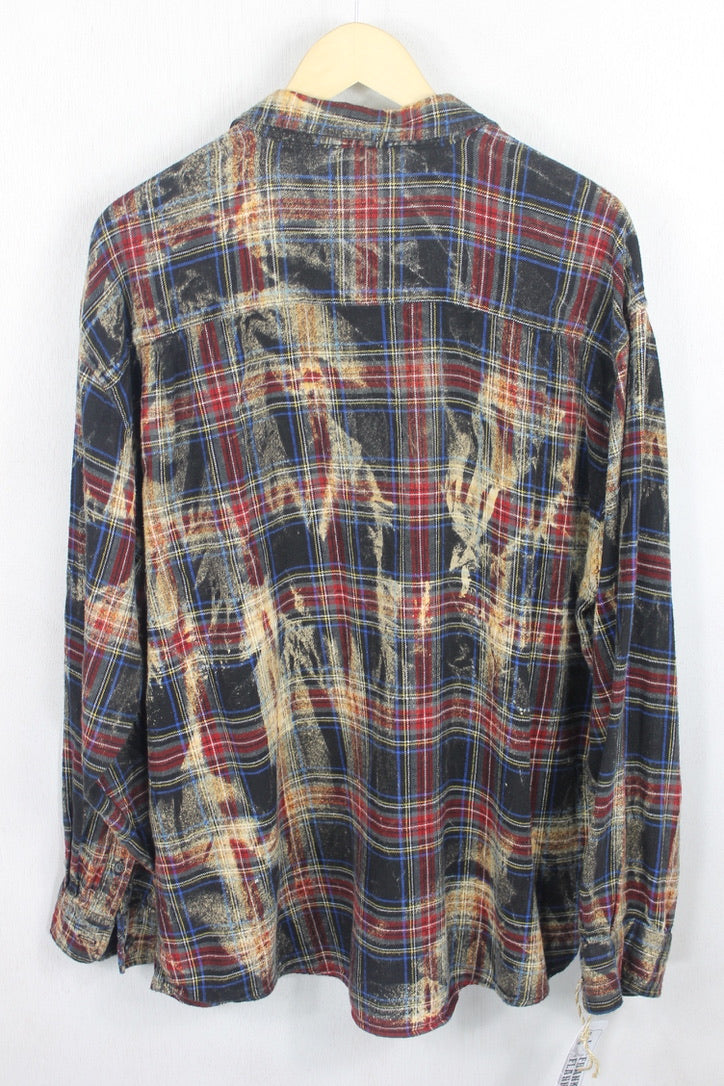 Vintage Black, Red, and Cream Flannel Size XL