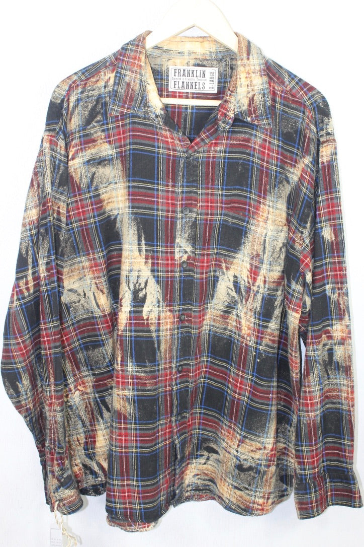Vintage Black, Red, and Cream Flannel Size XL
