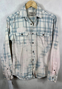 Vintage Sky Blue, White and Pink Size Small