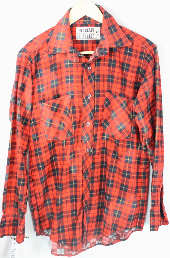 Vintage Retro Red and Black Flannel Size Small