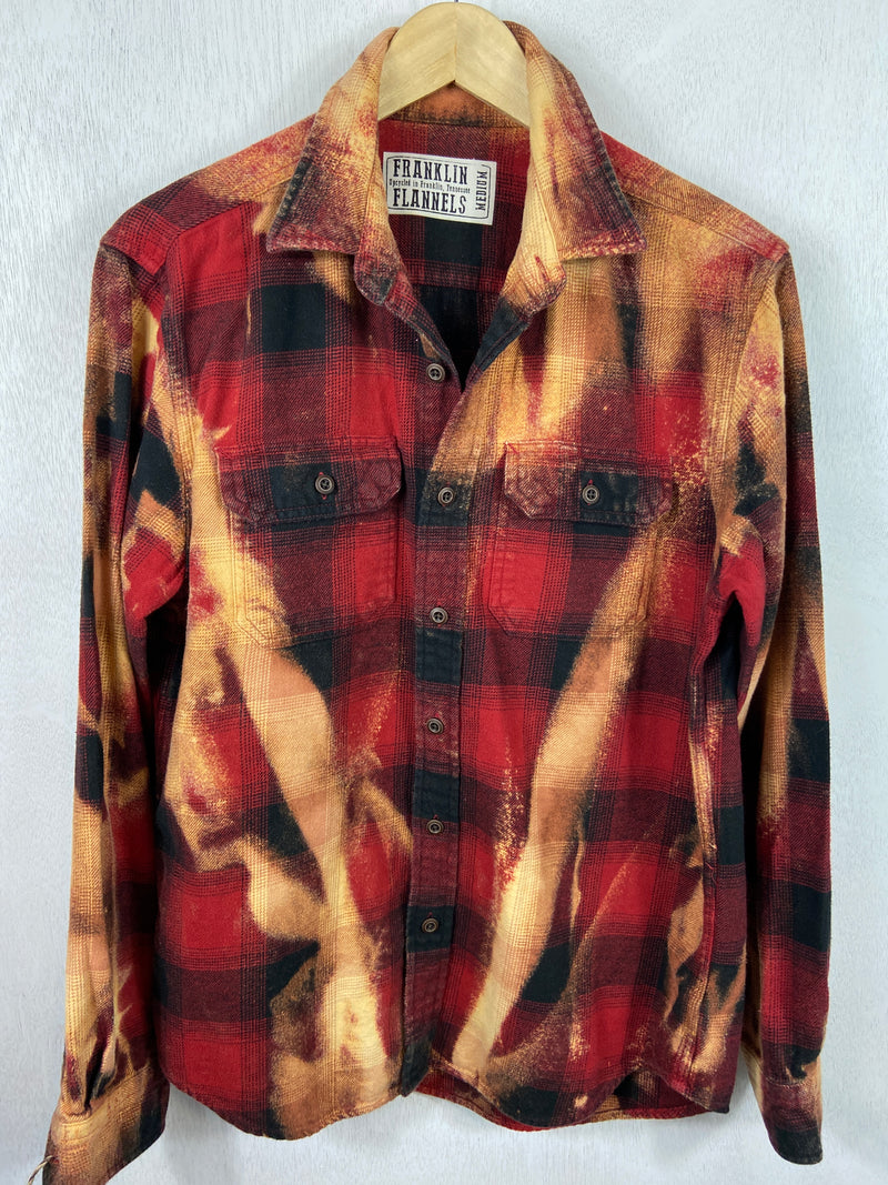 Vintage Red, Black and Gold Flannel Jacket