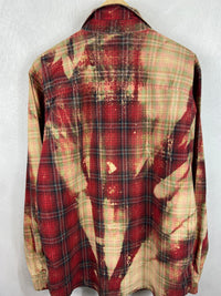 Vintage Red, Gold and Green Lightweight Cotton Size XL