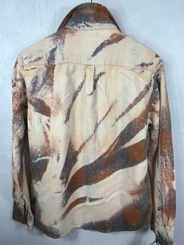 Vintage Rust, Grey and Cream Flannel Size Small