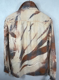Vintage Rust, Grey and Cream Flannel Size Small
