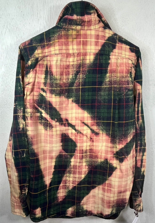 Vintage Green, Pink, Light Yellow and Navy Blue Size Small