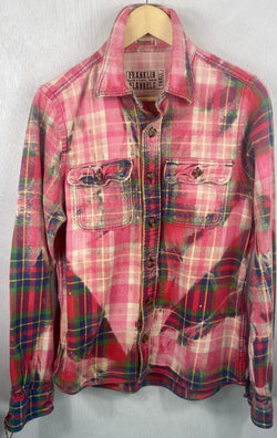 Vintage Red, Pink and Green Flannel Size Small