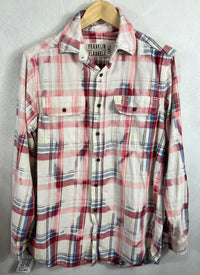 Vintage Red, White and Blue Flannel Size Small