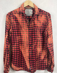Vintage Red, Black and Gold Flannel Size Small