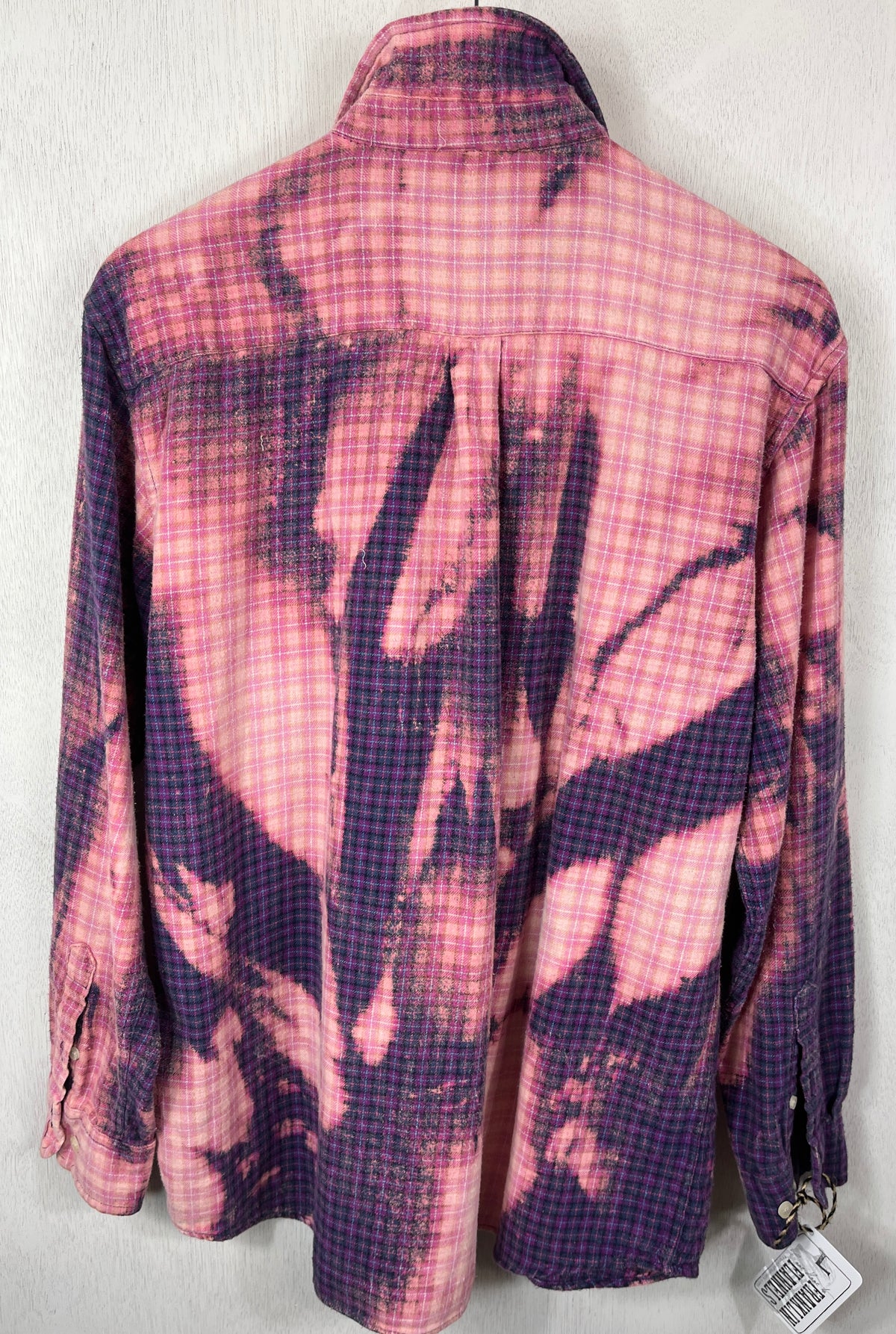 Vintage Pink and Purple Flannel Size Large