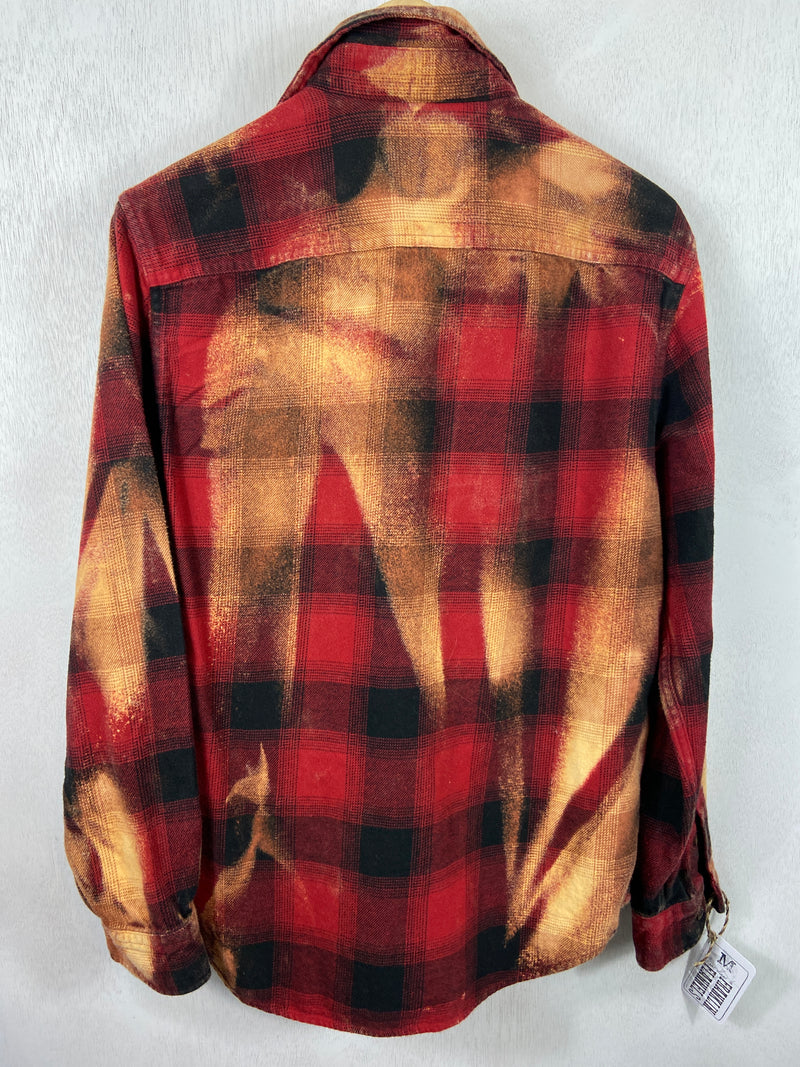 Vintage Red, Black and Gold Flannel Jacket