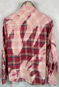 Vintage Western Style Red and Pink Lightweight Cotton Size Small
