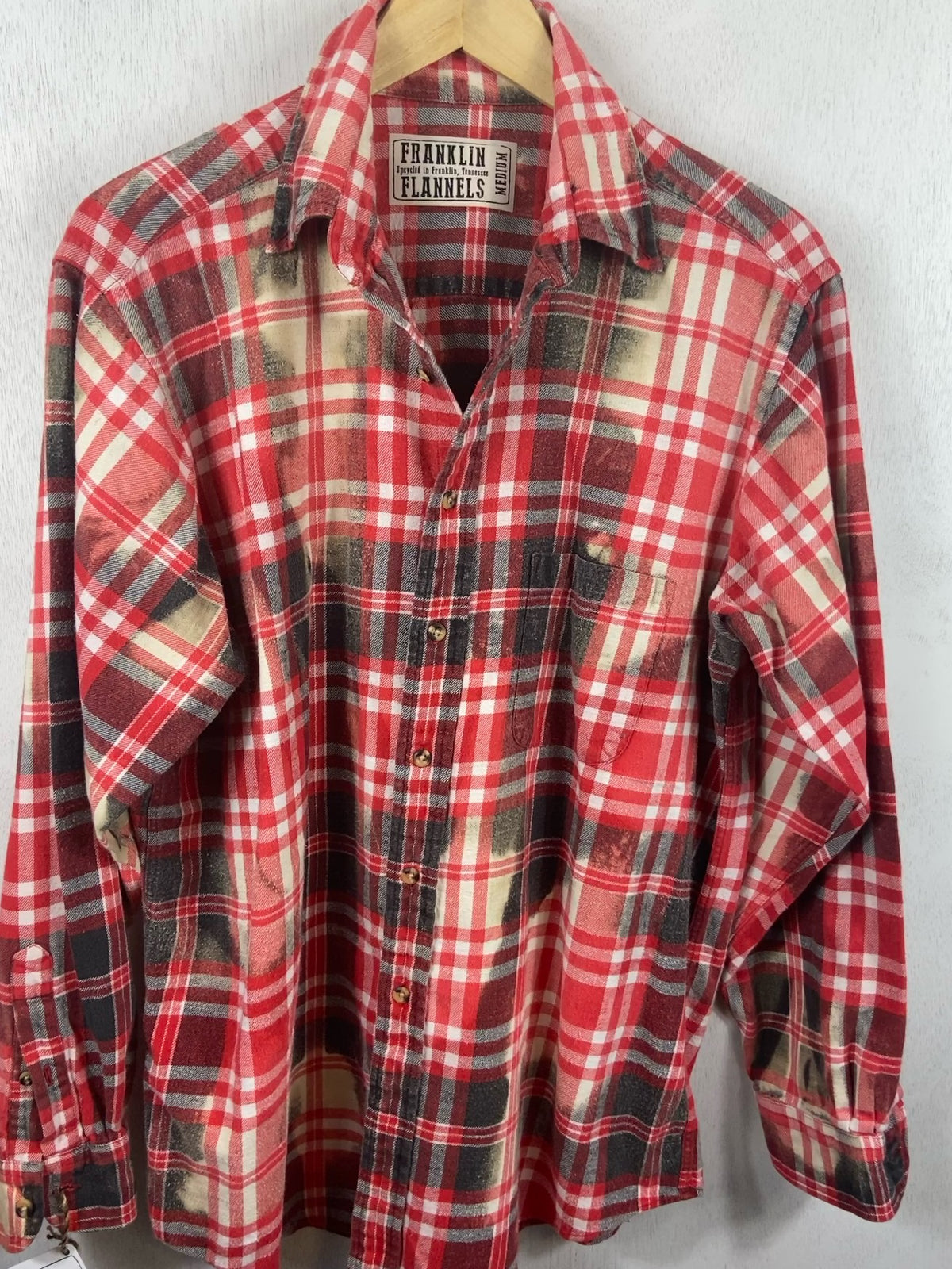 Vintage Red, White and Charcoal Size Medium