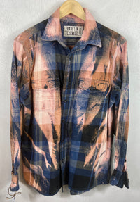 Vintage Navy, PInk, Rust and Black Flannel Size Medium