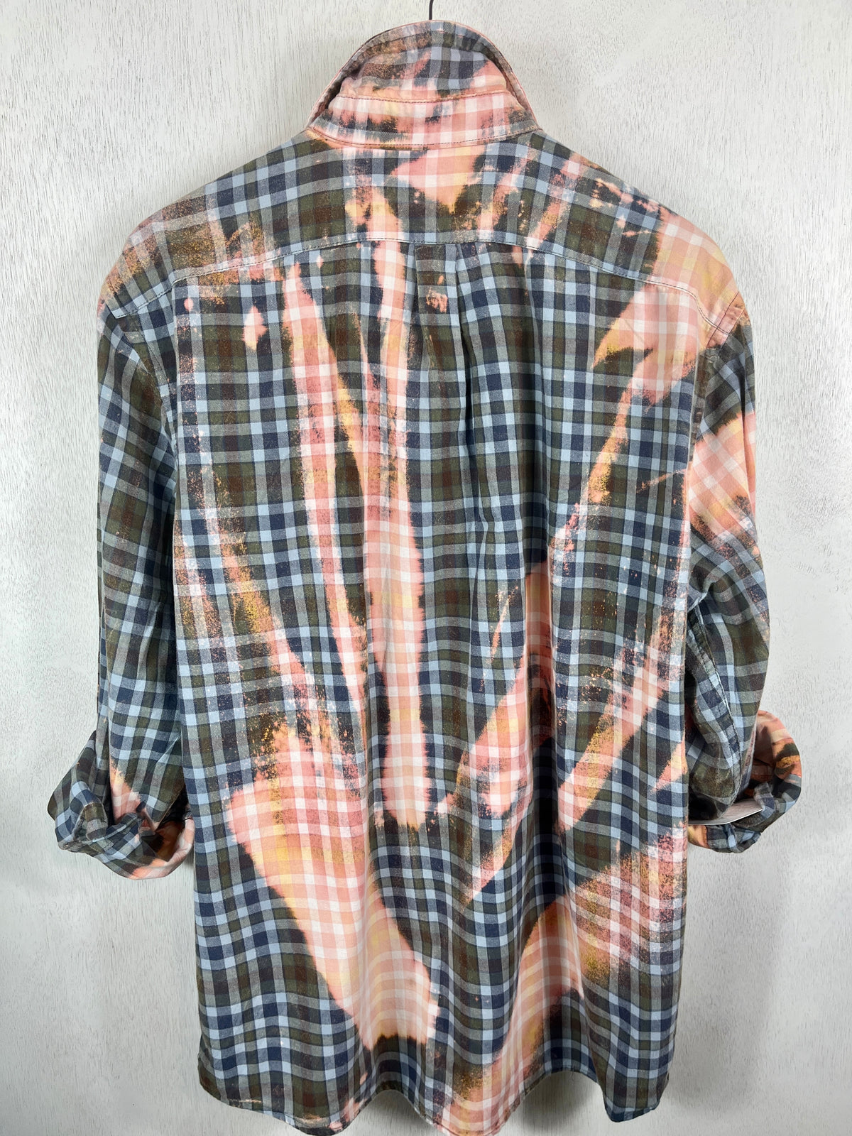 Vintage Pink, Blue and Brown Lightweight Cotton Size XL