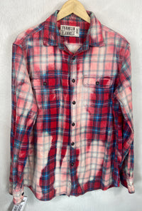 Vintage Red and Royal Blue Flannel Size Large
