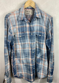 Vintage Western Style Light Blue Denim Cotton Size Medium