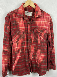 Vintage Red, Grey and Pink Flannel Jacket Size Large