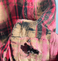 Vintage Red, Black and Pink Flannel Size Large