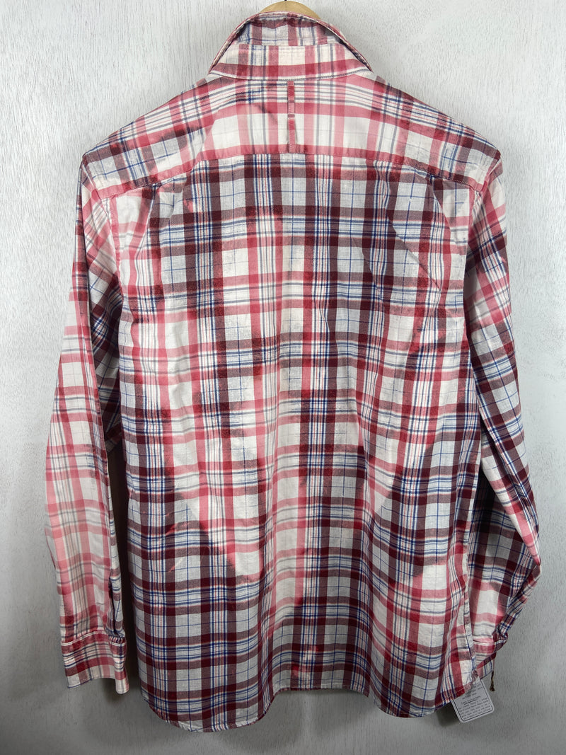 Vintage Red, Blue and White Flannel Size Medium