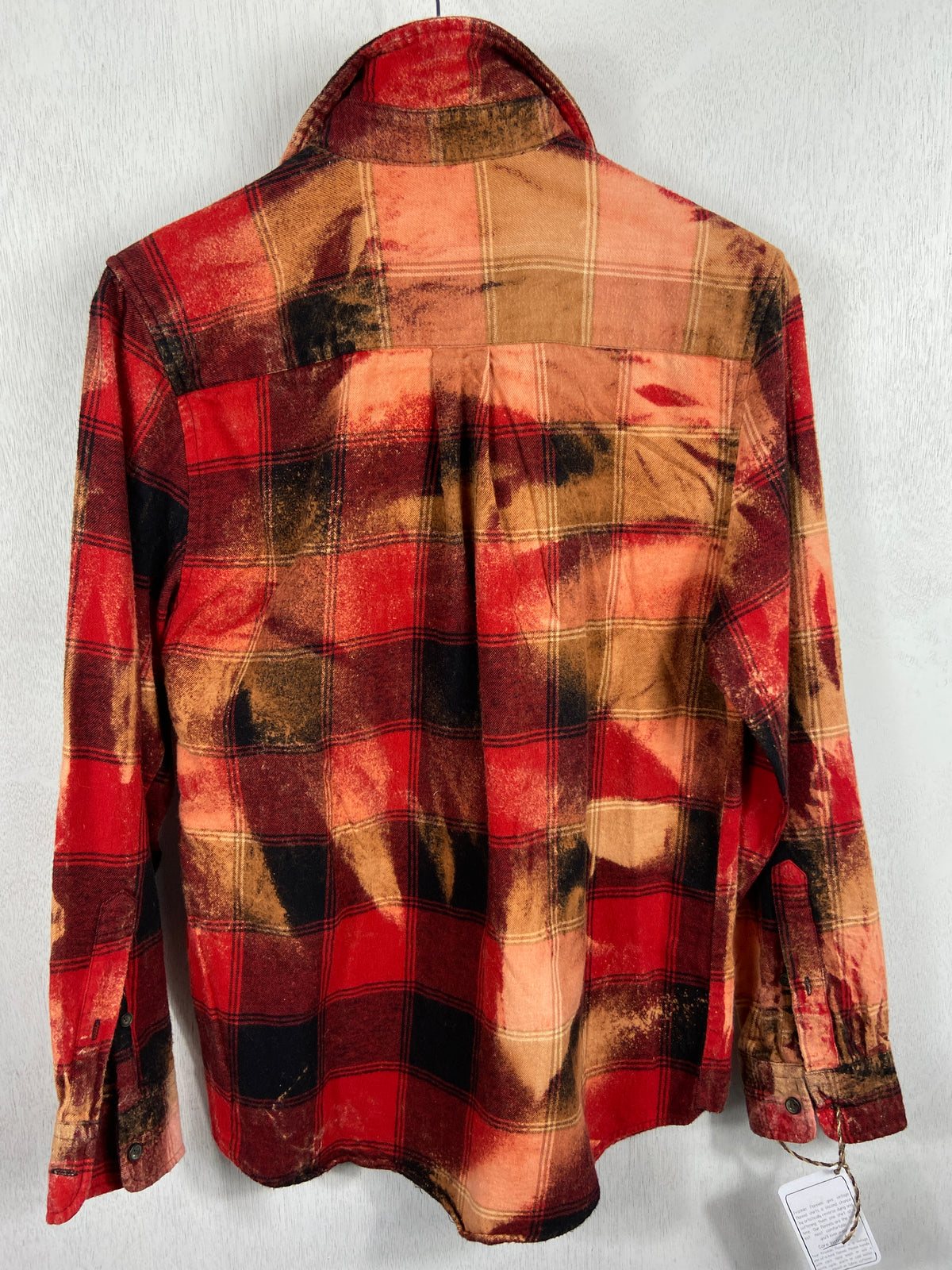 Vintage Red, Black and Gold Flannel Size Small