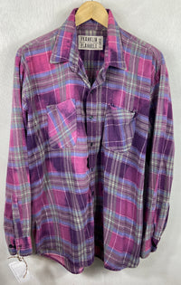 Vintage Purple, Sage and Grey Flannel Size XL