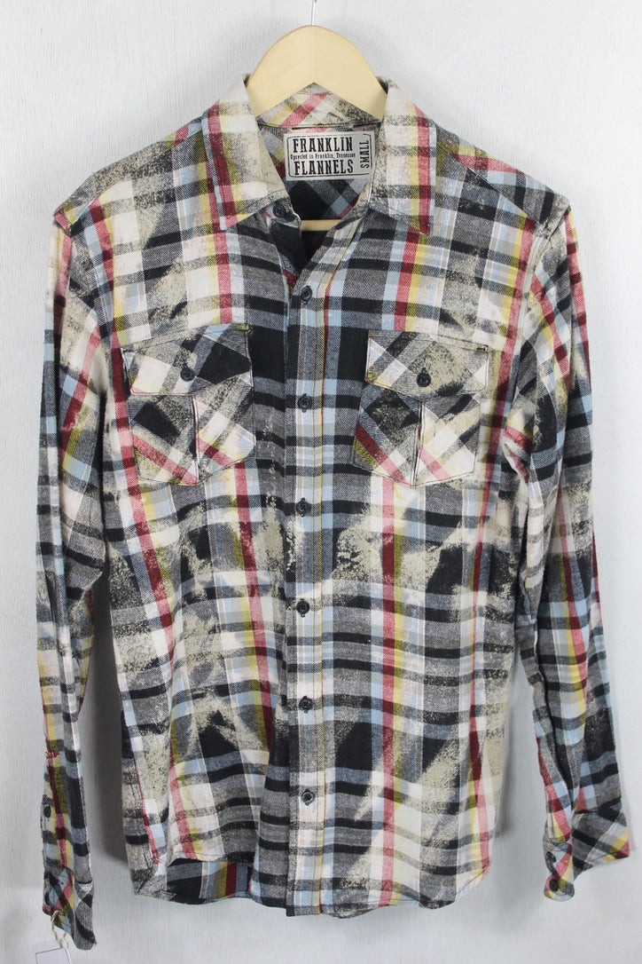 Vintage Black, Red, and Cream Flannel Size Small