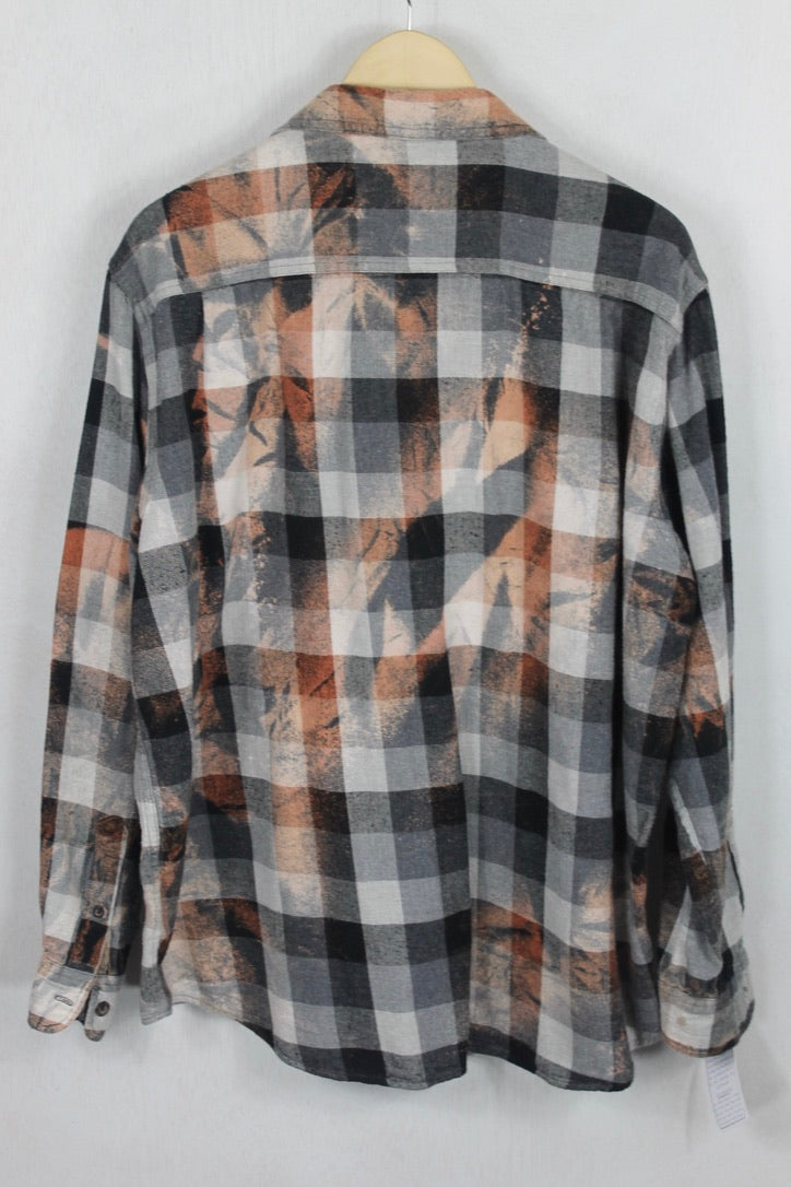 Vintage Grey and Rust Flannel Size XL