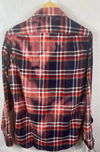 Vintage Red, Blue and White Flannel Size Small