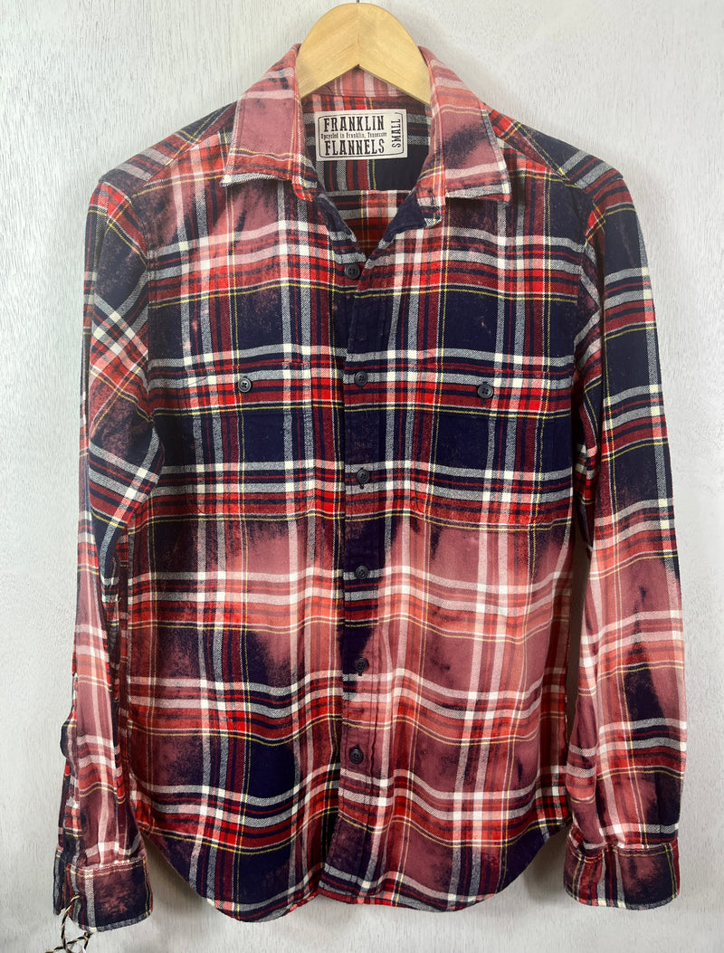 Vintage Red, Blue and White Flannel Size Small