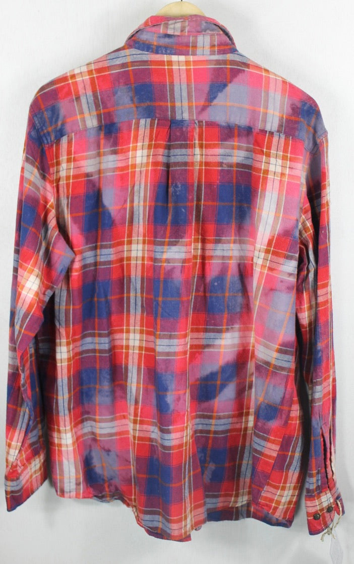 Vintage Red, Blue and White Flannel Size Large
