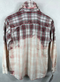 Vintage Red, Green White and Pink Flannel Size Small