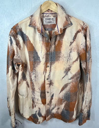 Vintage Rust, Grey and Cream Flannel Size Small