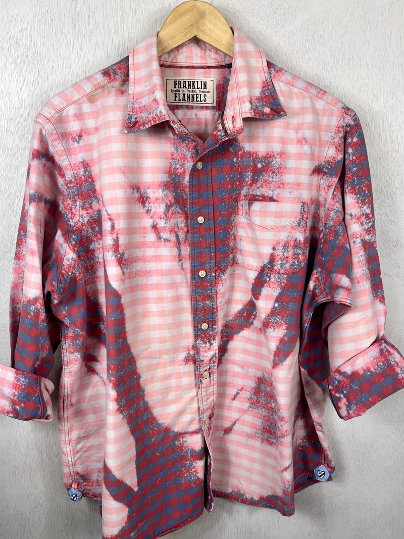 Vintage Pink and Blue Lightweight Cotton Size Large