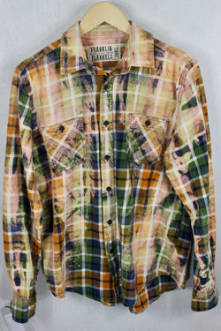Vintage Blue, Green, and Rust Flannel Size Small