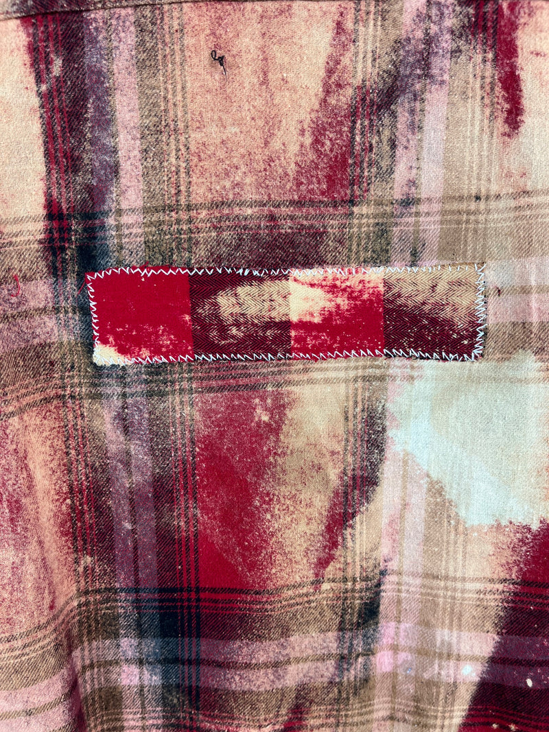 Vintage Red, Gold and Black Flannel Size XL