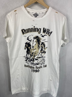 Running Wild Distressed T-shirt