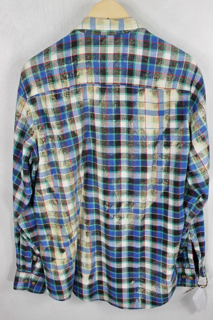 Vintage Blue and Black Flannel Size Small