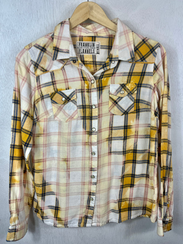 Vintage Western Style Yellow, White, Pink and Navy Size XS