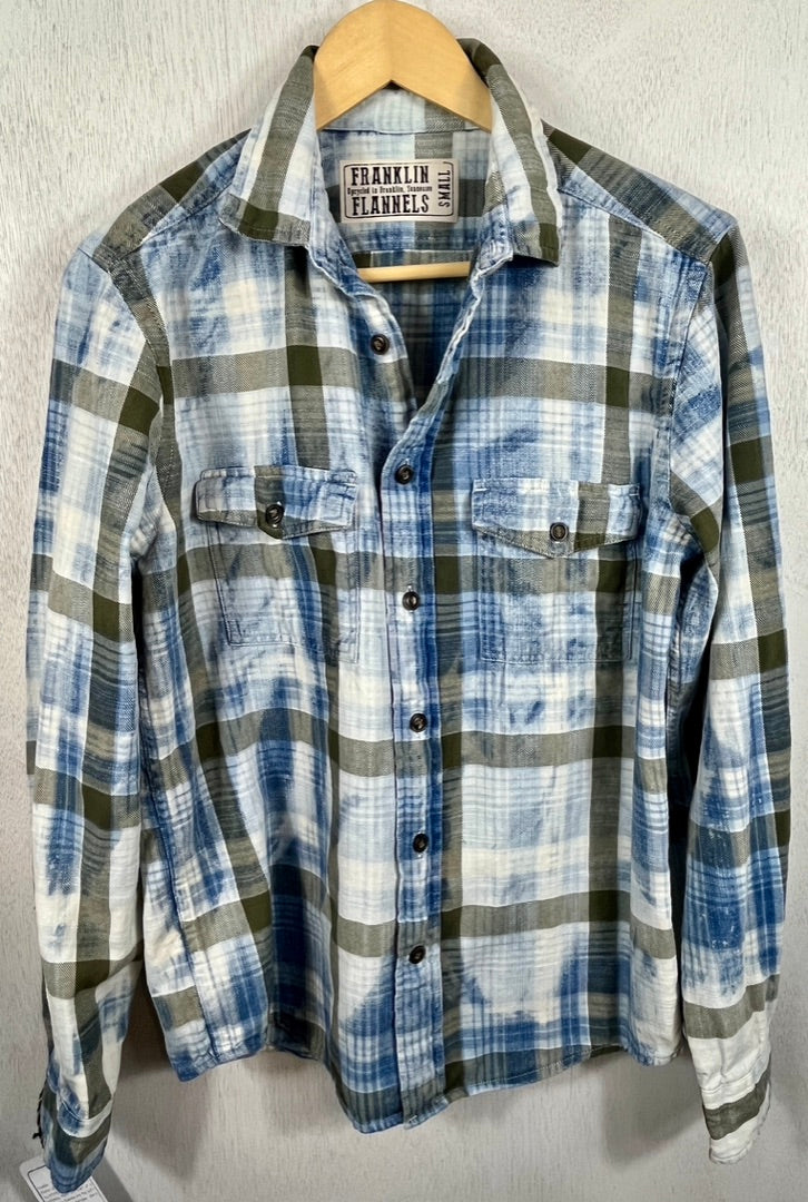 Vintage Sage, Light Blue and White Denim Size Small