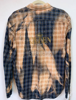 Fanciful Franklin Flannels in Gold, Black, Grey and Navy Blue Size Medium