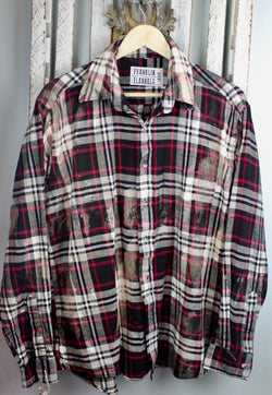 Vintage Black, Red and White Flannel Size Large